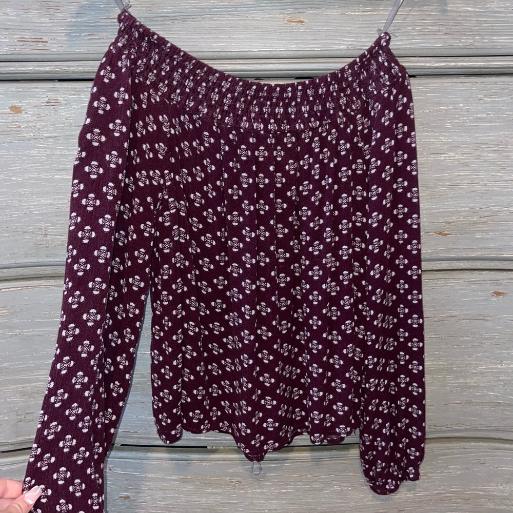 Cape Juby Long Sleeve Off The Shoulder Top